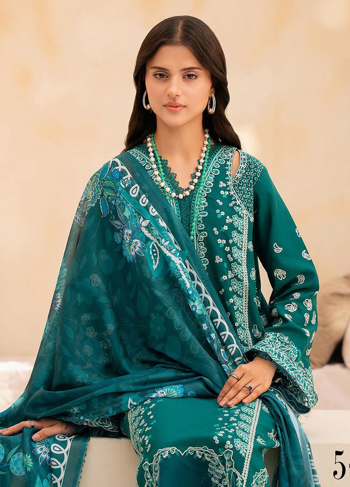 Jahan by Rajbari Embroidered Lawn Suits Unstitched 3 Piece RB25JPF D-5 A Rina - Summer Collection