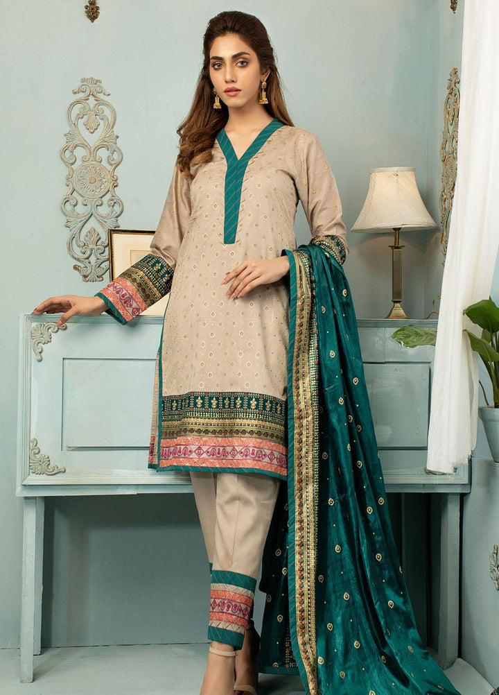 Jahan Casuals by AB Textiles Embroidered Lawn Suits Unstitched 3 Piece AB21JCL JC2-03 Verte - Summer Collection