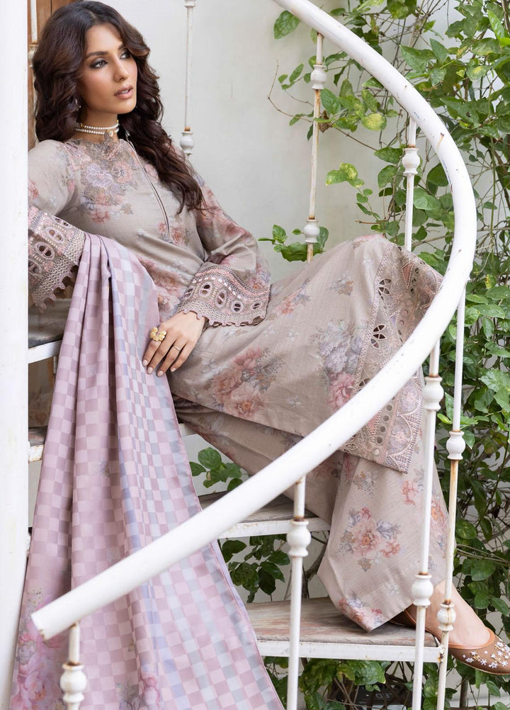 Jahanara By Iznik Embroidered Slub Suits Unstitched 3 Piece IZ23J IJK 02 Peyman - Winter Collection