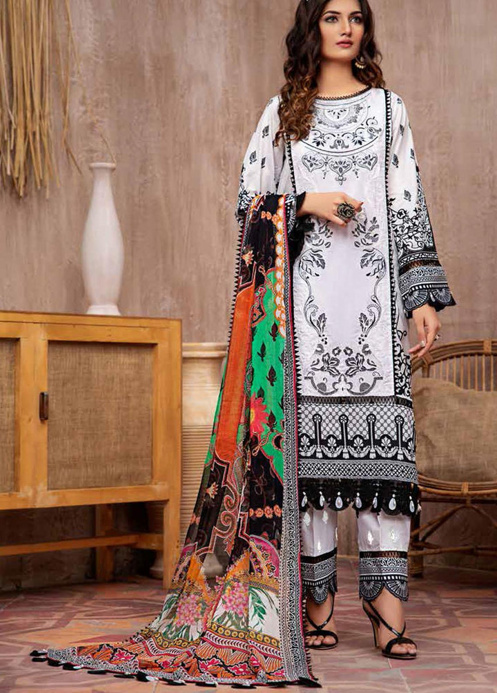 Jahanara Embroidered Lawn Suits Unstitched 3 Piece JN21L 05 - Summer Collection