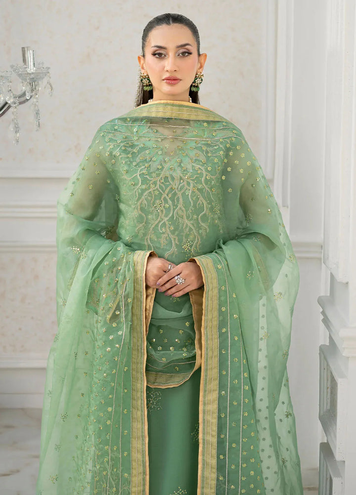 Jamnii Pret Embroidered Organza 3 Piece Suit Astrid