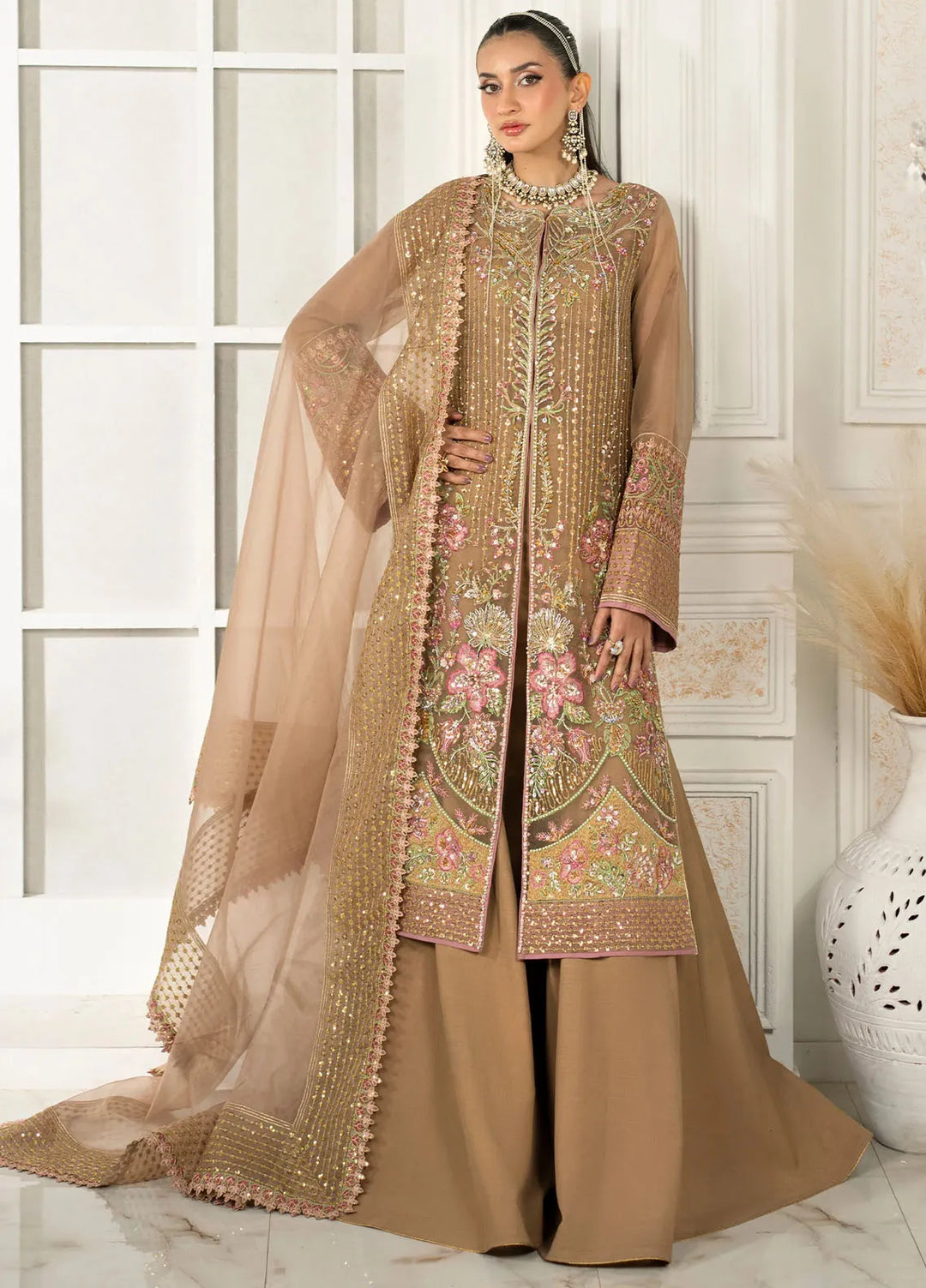 Jamnii Pret Embroidered Organza 3 Piece Suit Irina