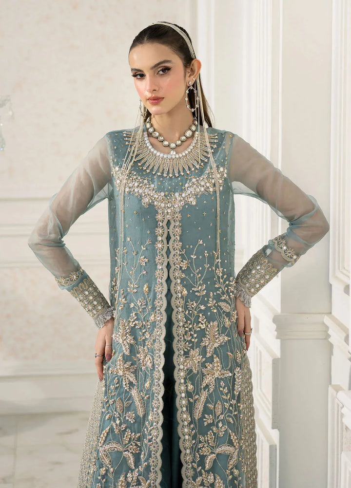Jamnii Pret Embroidered Organza 3 Piece Suit Rimel