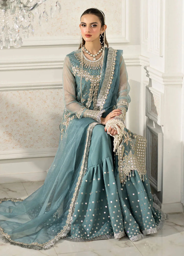 Jamnii Pret Embroidered Organza 3 Piece Suit Rimel