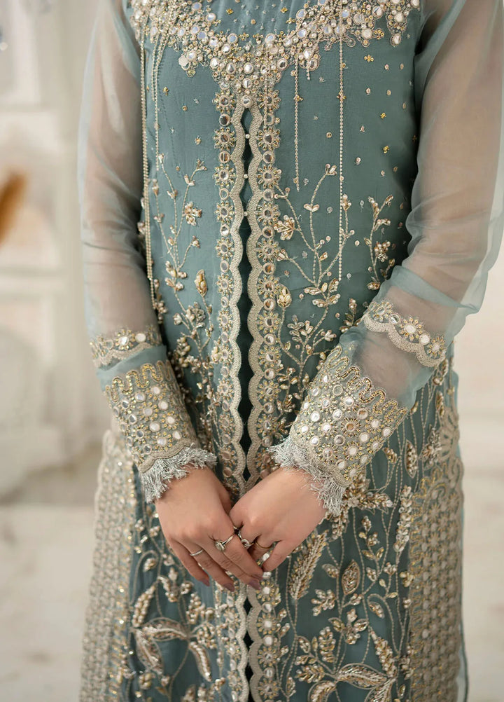 Jamnii Pret Embroidered Organza 3 Piece Suit Rimel