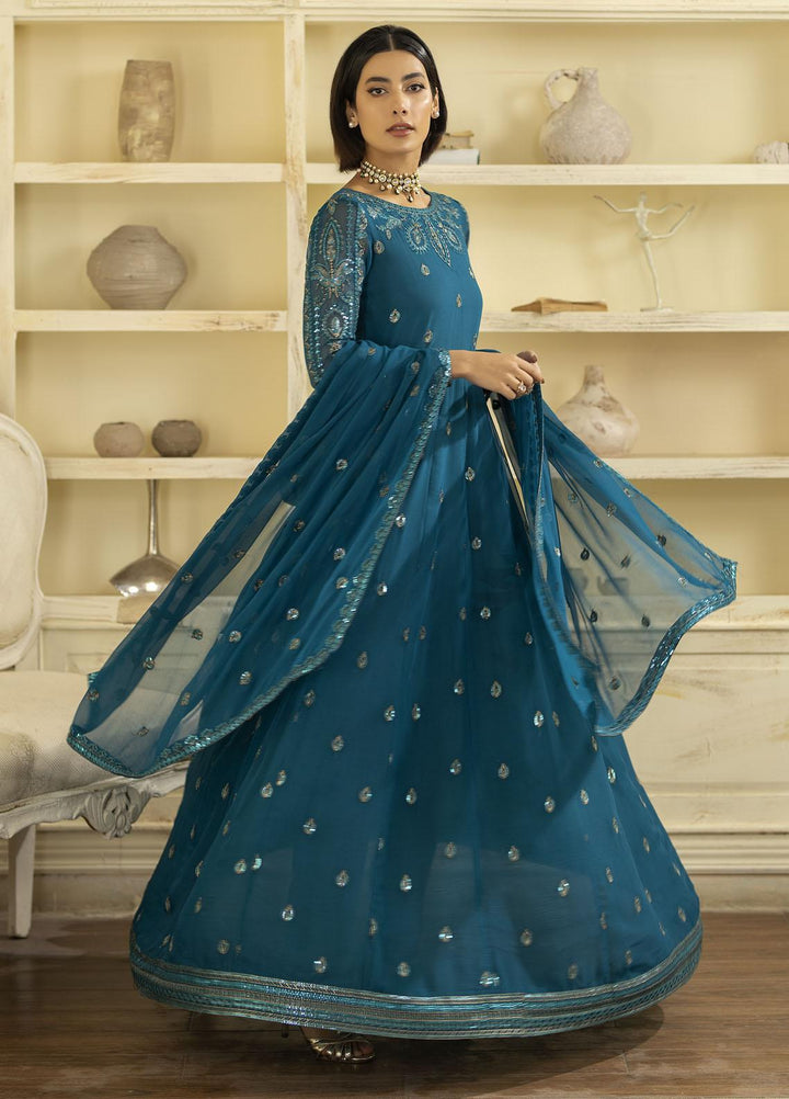 Janan By Mohagni Embroidered Chiffon Suits Unstitched 3 Piece MGL-12 Elnaz - Festive Collection