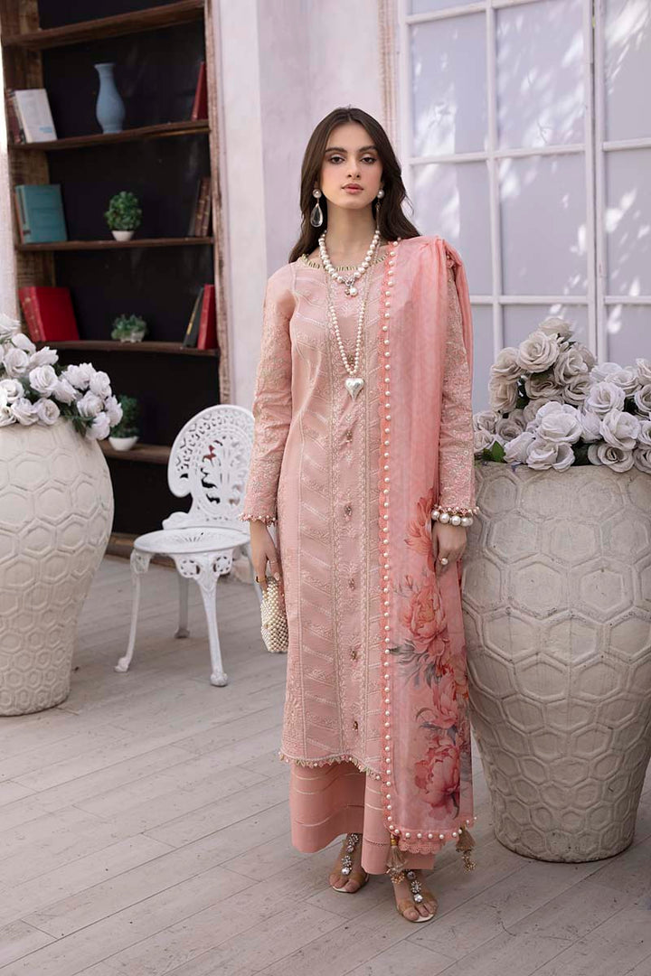 Husn E Adaa by Maham Sultan Unstitched Embroidered Lawn 3 Piece Suit MS26UHA Janan - Lawn Collection