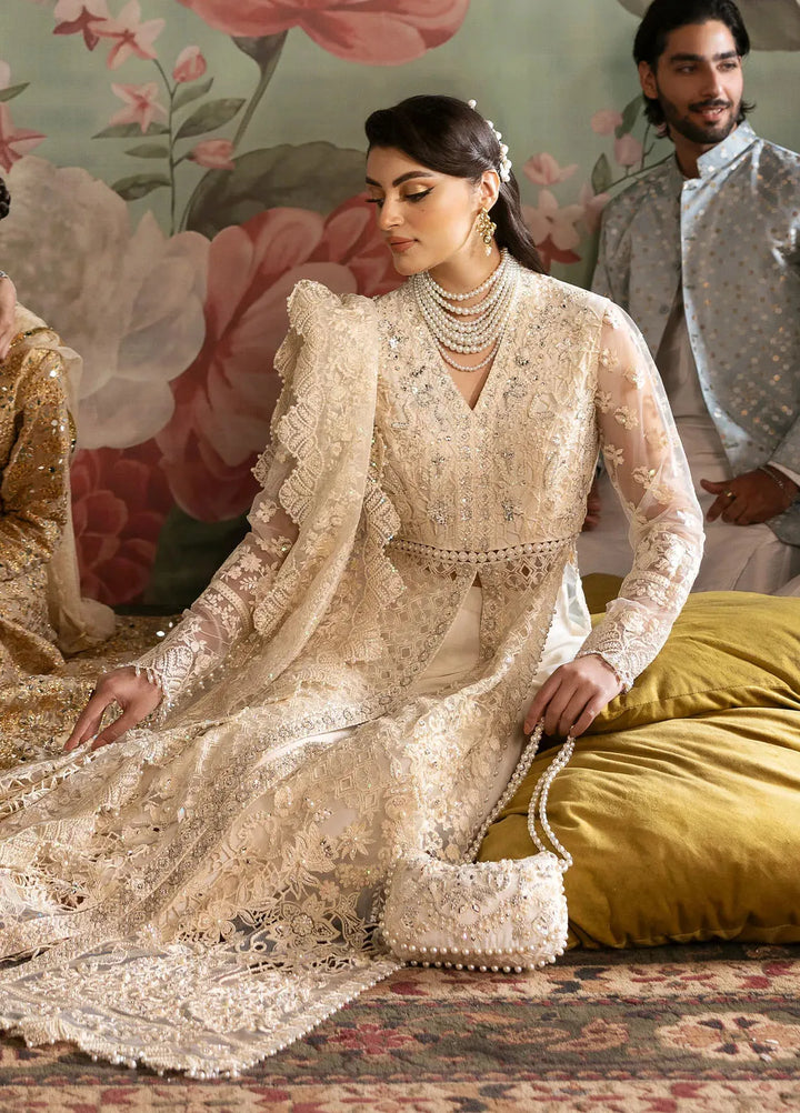 Jashn by Imrozia Serene Embroidered Net Suit Unstitched 3 Piece IM25J SB-35 Parnoor - Formals Collection