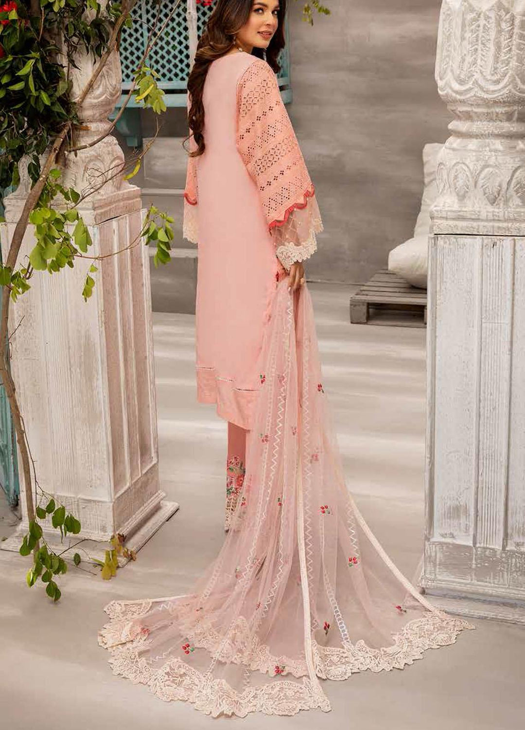 Jazmin By Adan's Libas Embroidered Lawn Suits Unstitched 3 Piece AL21J 01 Festival Fanatic - Luxury Collection