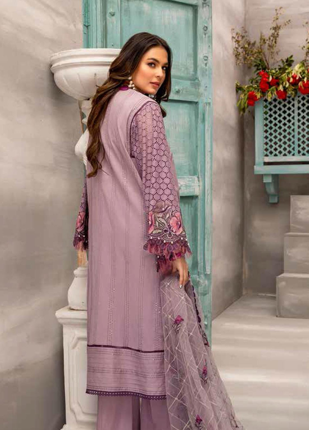Jazmin By Adan's Libas Embroidered Lawn Suits Unstitched 3 Piece AL21J 06 Party Bling - Luxury Collection