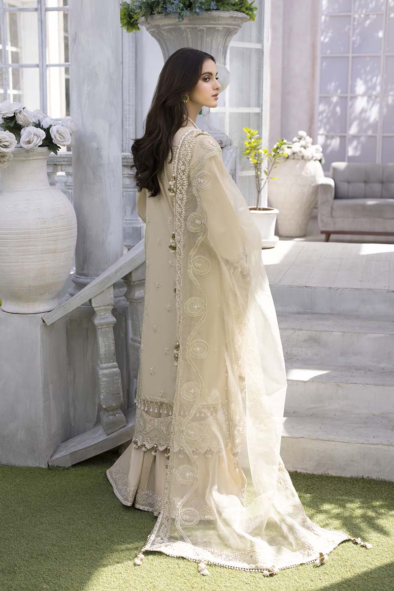Husn E Adaa by Maham Sultan Unstitched Embroidered Lawn 3 Piece Suit MS26UHA Jazmine - Lawn Collection
