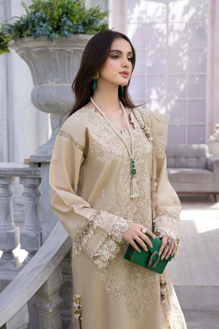 Husn E Adaa by Maham Sultan Unstitched Embroidered Lawn 3 Piece Suit MS26UHA Jazmine - Lawn Collection