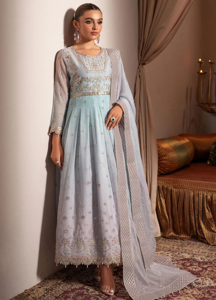 Jhalak by Alizeh Embroidered Chiffon Suit Unstitched 3 Piece AFB24J D-01 Chandni - Festive Collection