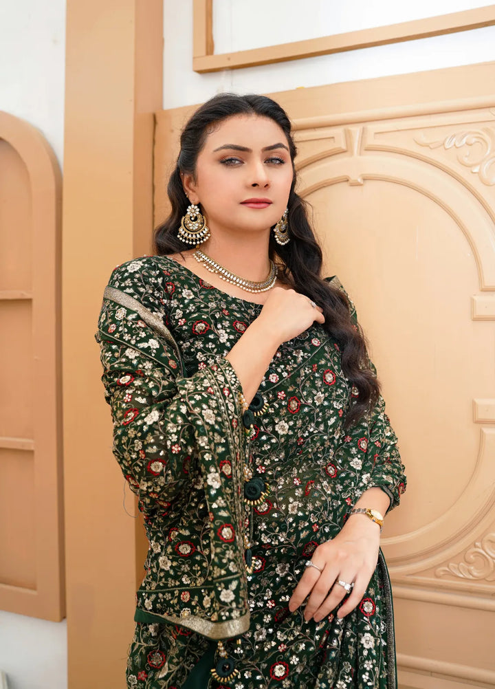 Jhankar By Zohan Ateeq Pret Embroidered Chiffon Saree Sara