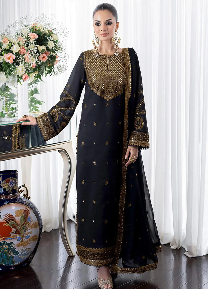 Jhilmil By Asim Jofa Embroidered Cotton Unstitched Suit 3 Piece AJ23JM AJJM-14 - Festive Collection