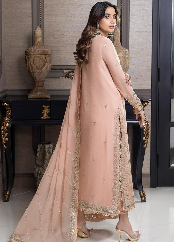 Jhilmil By Asim Jofa Embroidered Chiffon Suits Unstitched 3 Piece AJ23JM AJJM-04 - Festive Collection