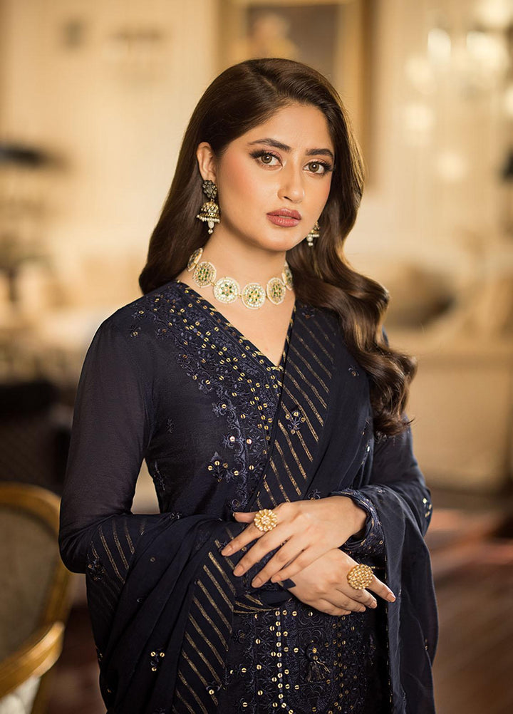 Jhilmil By Asim Jofa Embroidered Cotton Suits Unstitched 3 Piece AJ23JM AJJM-16 - Festive Collection
