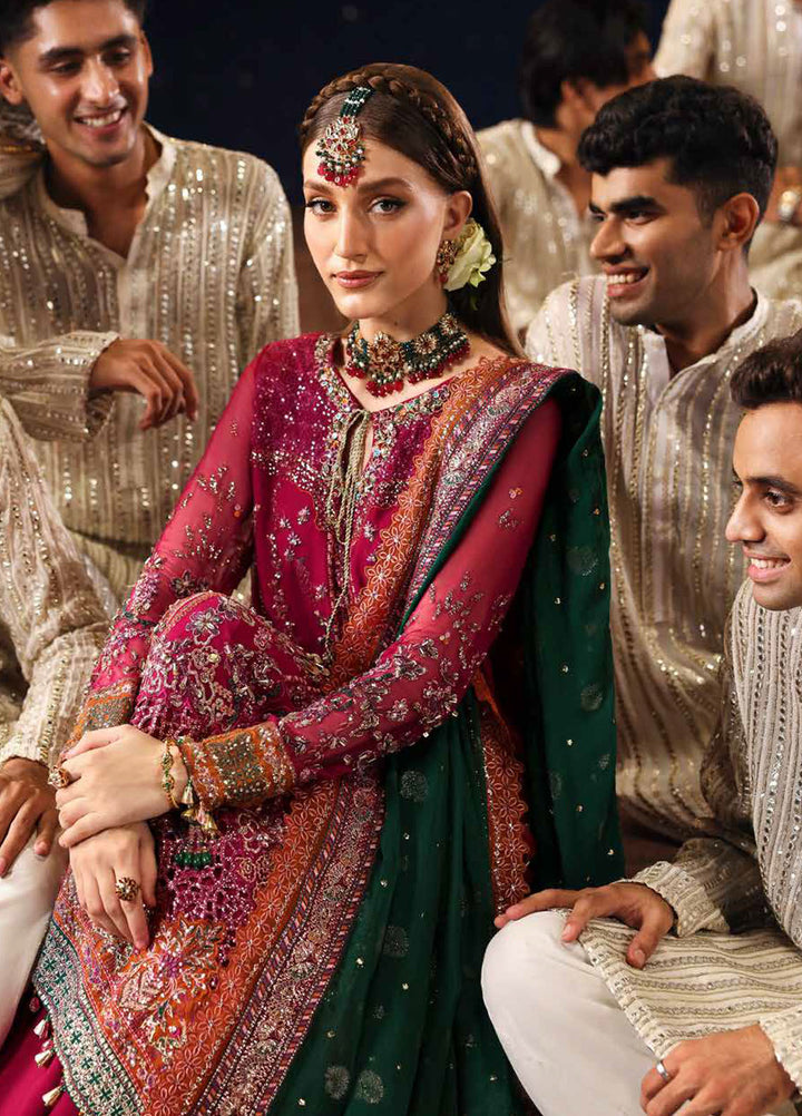 Jhoomro by Nureh Embroidered Chiffon Suits Unstitched 4 Piece NU25JF NL-82 - Formals Collection