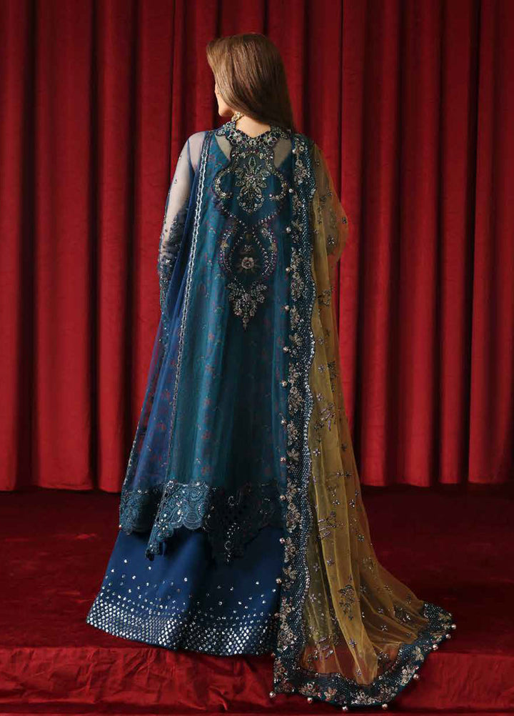 Jhoomro by Nureh Embroidered Net Suits Unstitched 4 Piece NU25JF NL-84 - Formals Collection