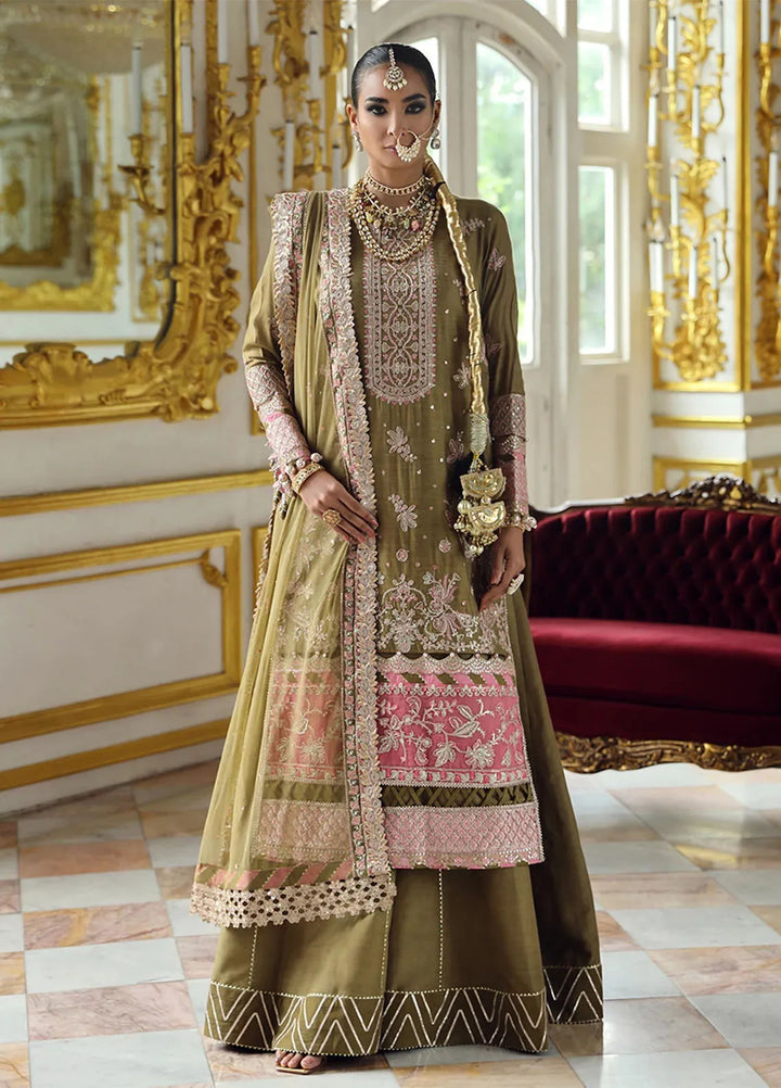 Jihaan by Salitex Embroidered Cotton Net Suits Unstitched 3 Piece SUNS24AJI008UT - Fesitive Collection