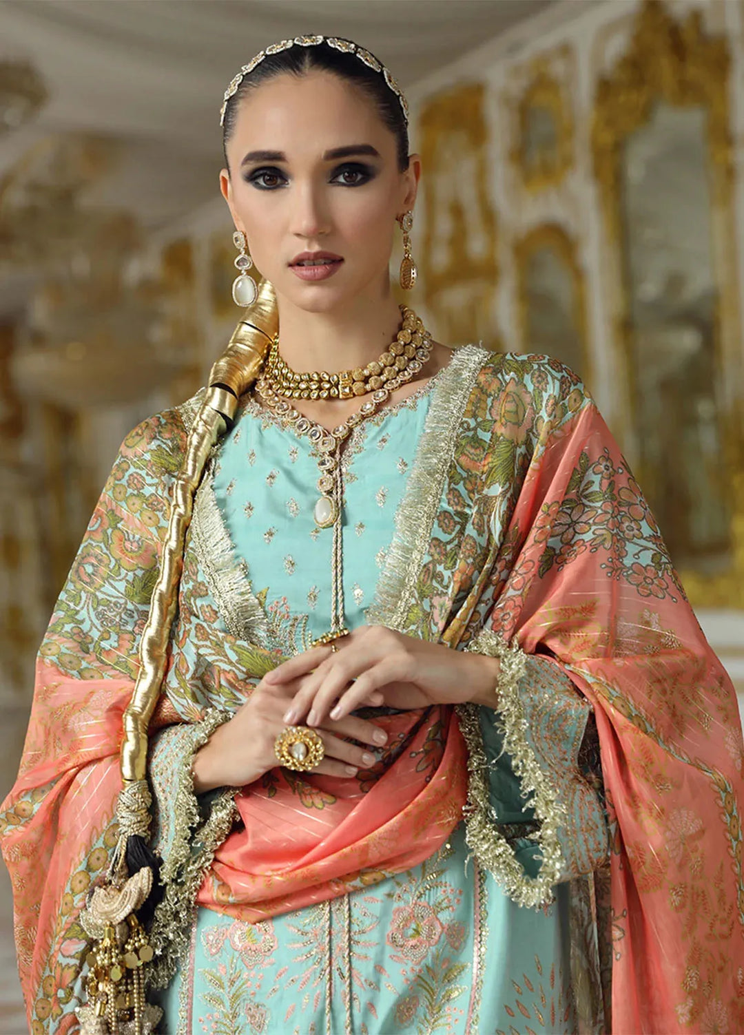 Jihaan by Salitex Embroidered Cotton Silk Suits Unstitched 3 Piece SUNS24AJI005UT - Fesitive Collection