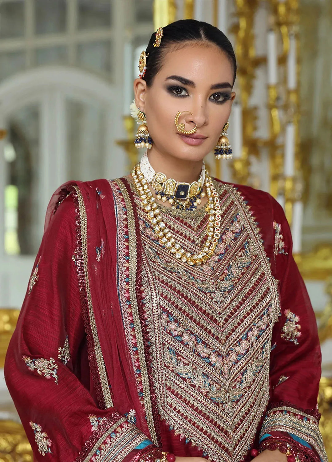 Jihaan by Salitex Embroidered Yarn Suits Unstitched 3 Piece SUNS24AJI001UT - Fesitive Collection