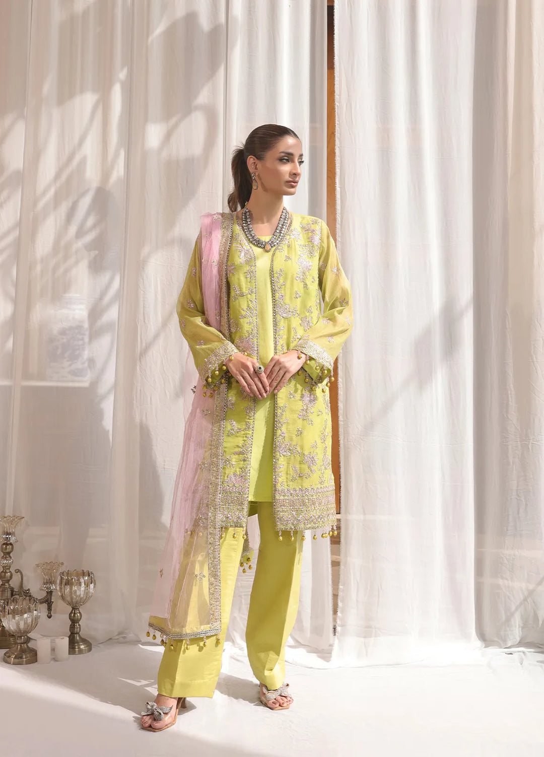 Jihan By Salitex Embroidered Yarn Dyed Suit Unstitched 3 Piece SUNS24AJI013UT - Festive Collection