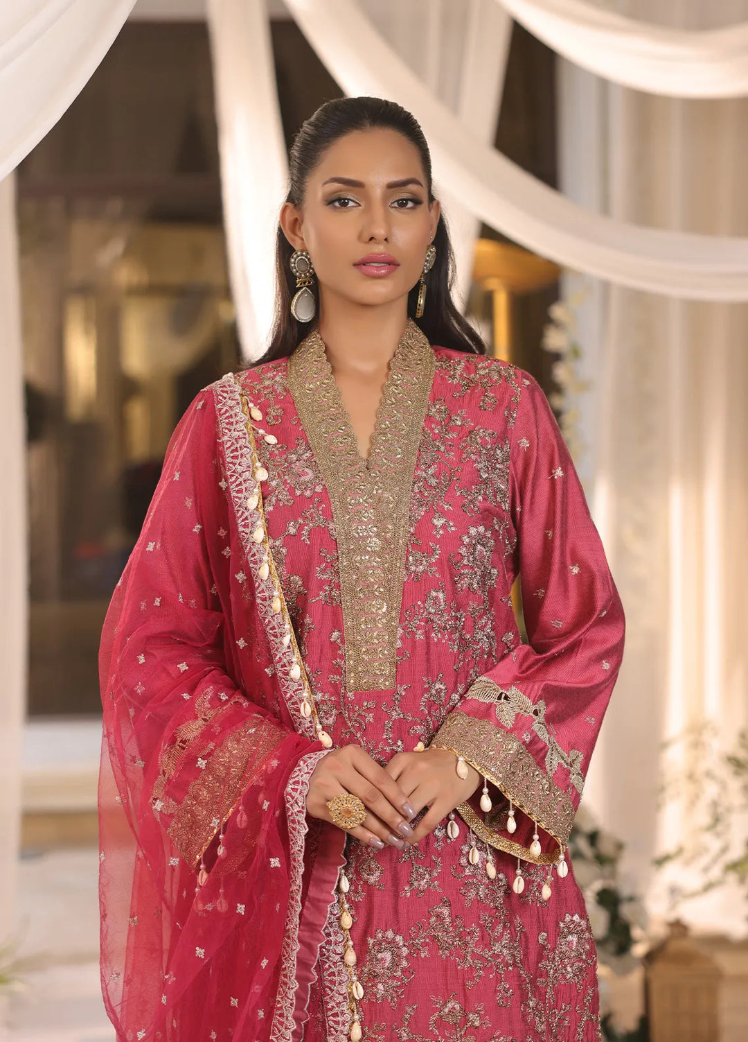 Jihan By Salitex Embroidered Yarn Dyed Suit Unstitched 3 Piece SUNS24AJI015UT - Festive Collection