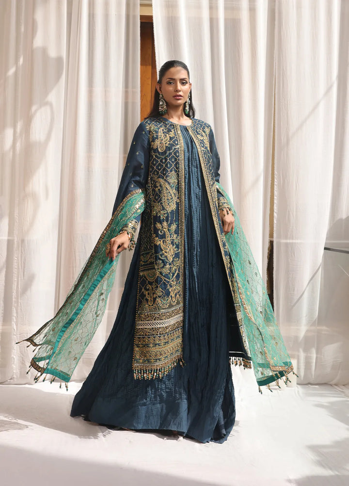 Jihan By Salitex Embroidered Yarn Dyed Suit Unstitched 3 Piece SUNS24AJI016UT - Festive Collection