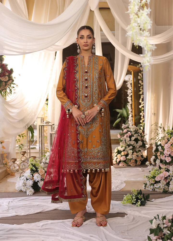 Jihan By Salitex Embroidered Yarn Dyed Suit Unstitched 3 Piece SUNS24AJI018UT - Festive Collection