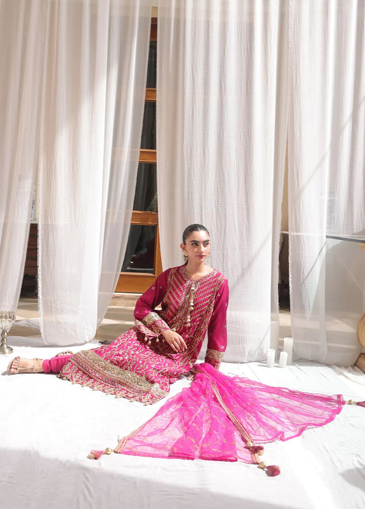 Jihan By Salitex Embroidered Yarn Dyed Suit Unstitched 3 Piece SUNS24AJI020UT - Festive Collection