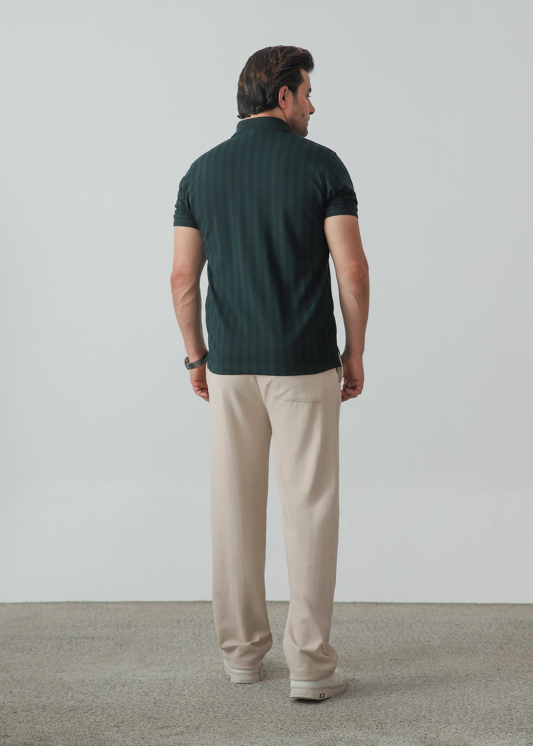 Zenetti Mens RTW Solids Cotton Polo Suit Forest Green WZ-003 - Casual Collection