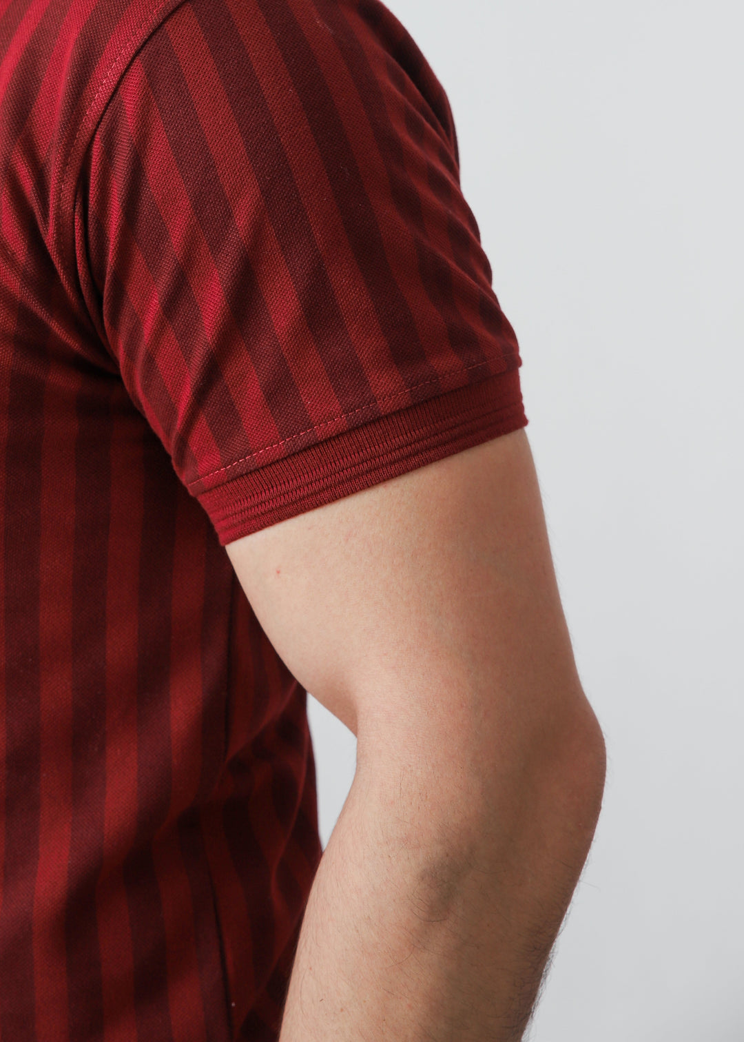 Zenetti Mens RTW Solids Cotton Polo Suit Maroon WZ-004 - Casual Collection