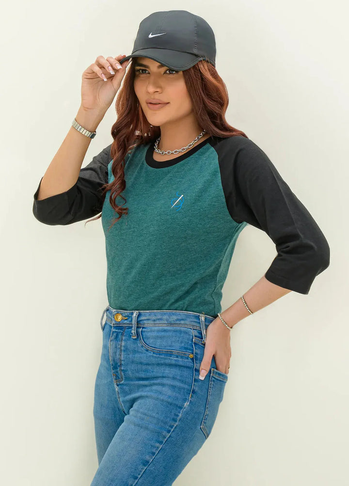 Jooray Kapray Pret Casual Cotton Base Ball Shirt Green Tee