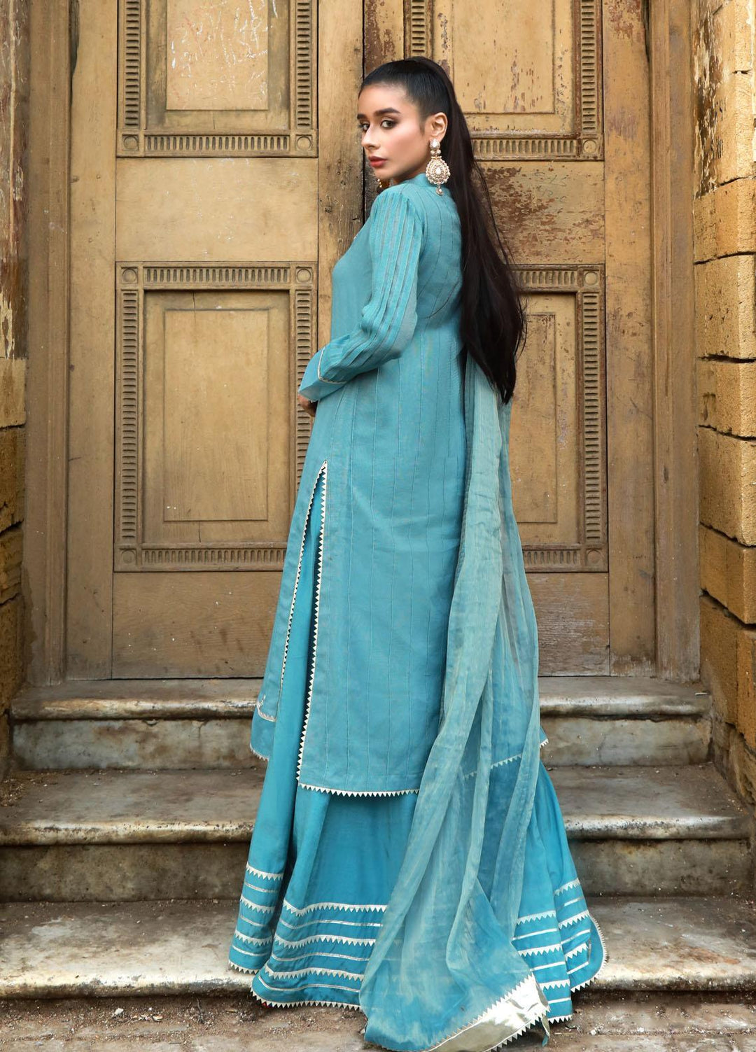 Kaara Luxury Pret  Cotton Net 3 Piece Suit KR-630