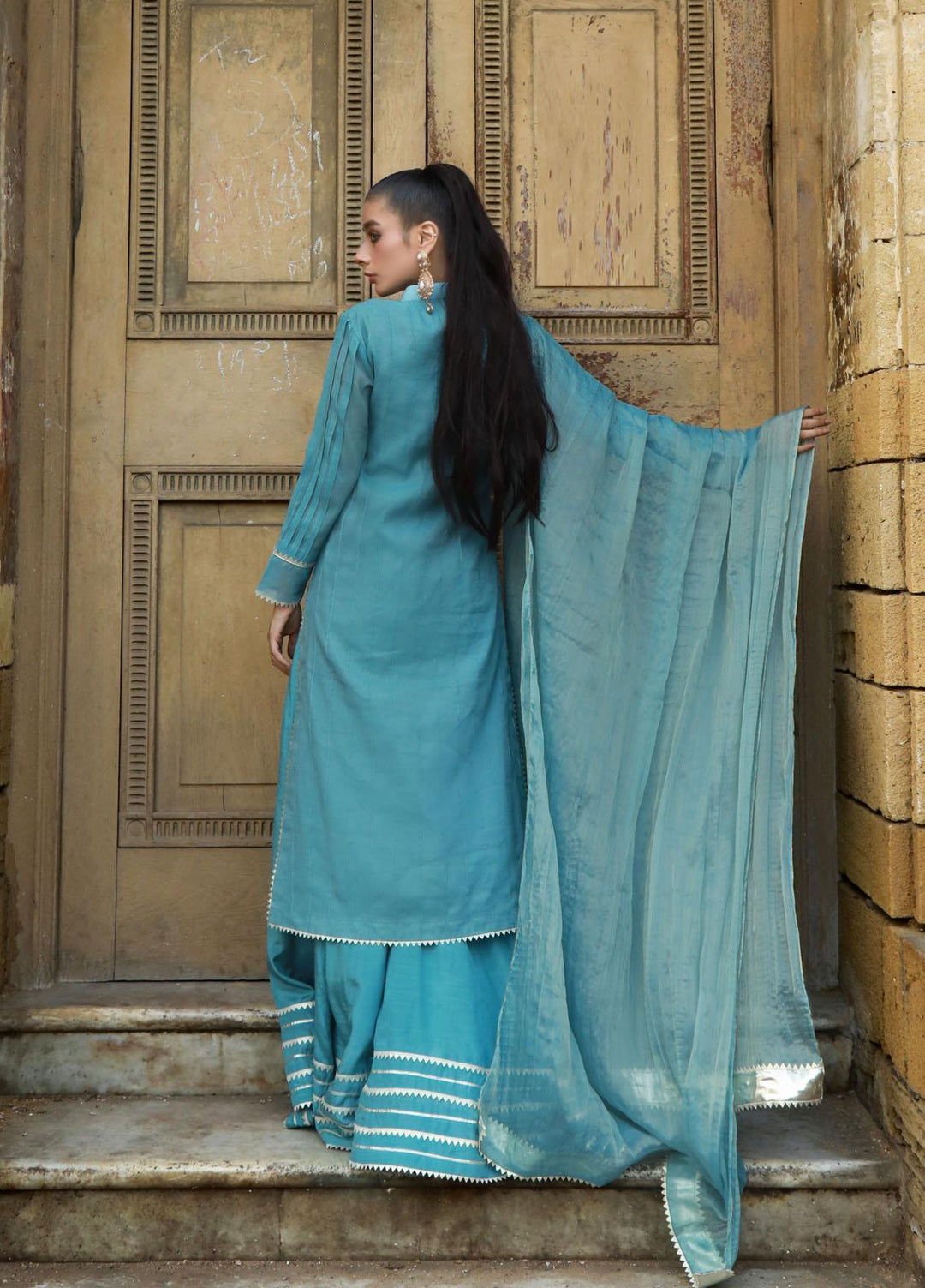 Kaara Luxury Pret  Cotton Net 3 Piece Suit KR-630