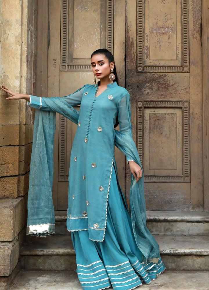 Kaara Luxury Pret  Cotton Net 3 Piece Suit KR-630