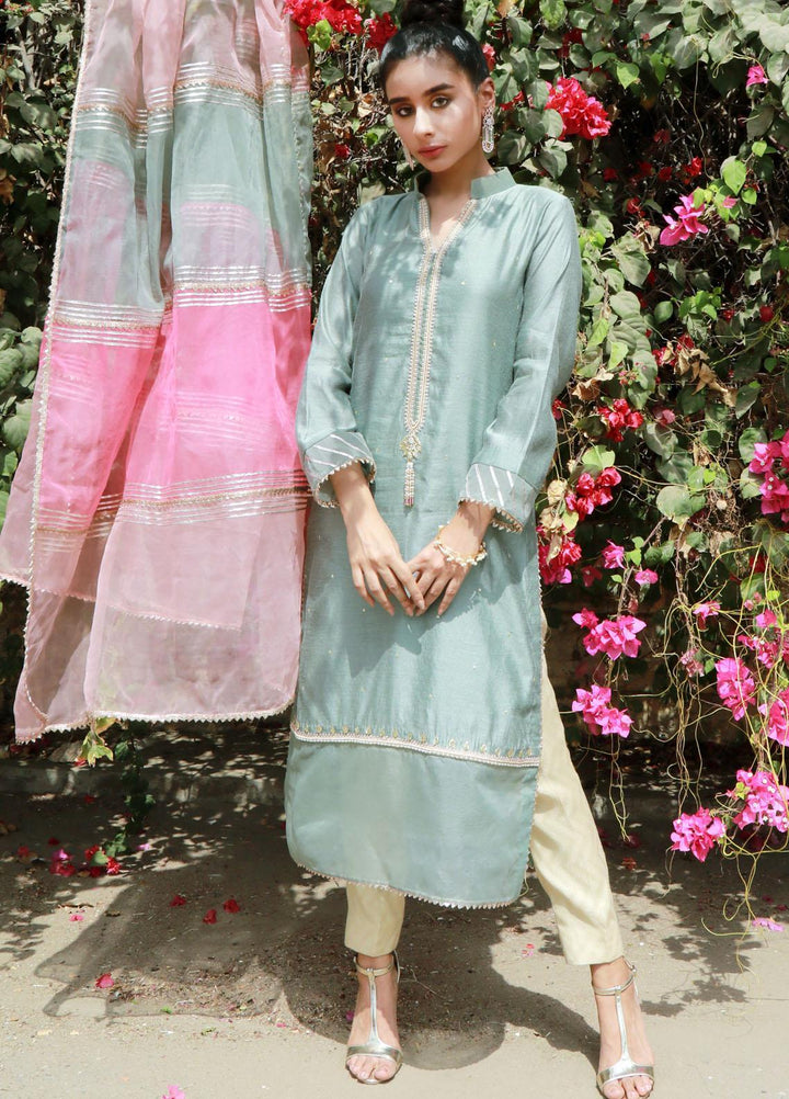 Kaara Luxury Pret  Cotton Net 2 Piece Suit KR-636