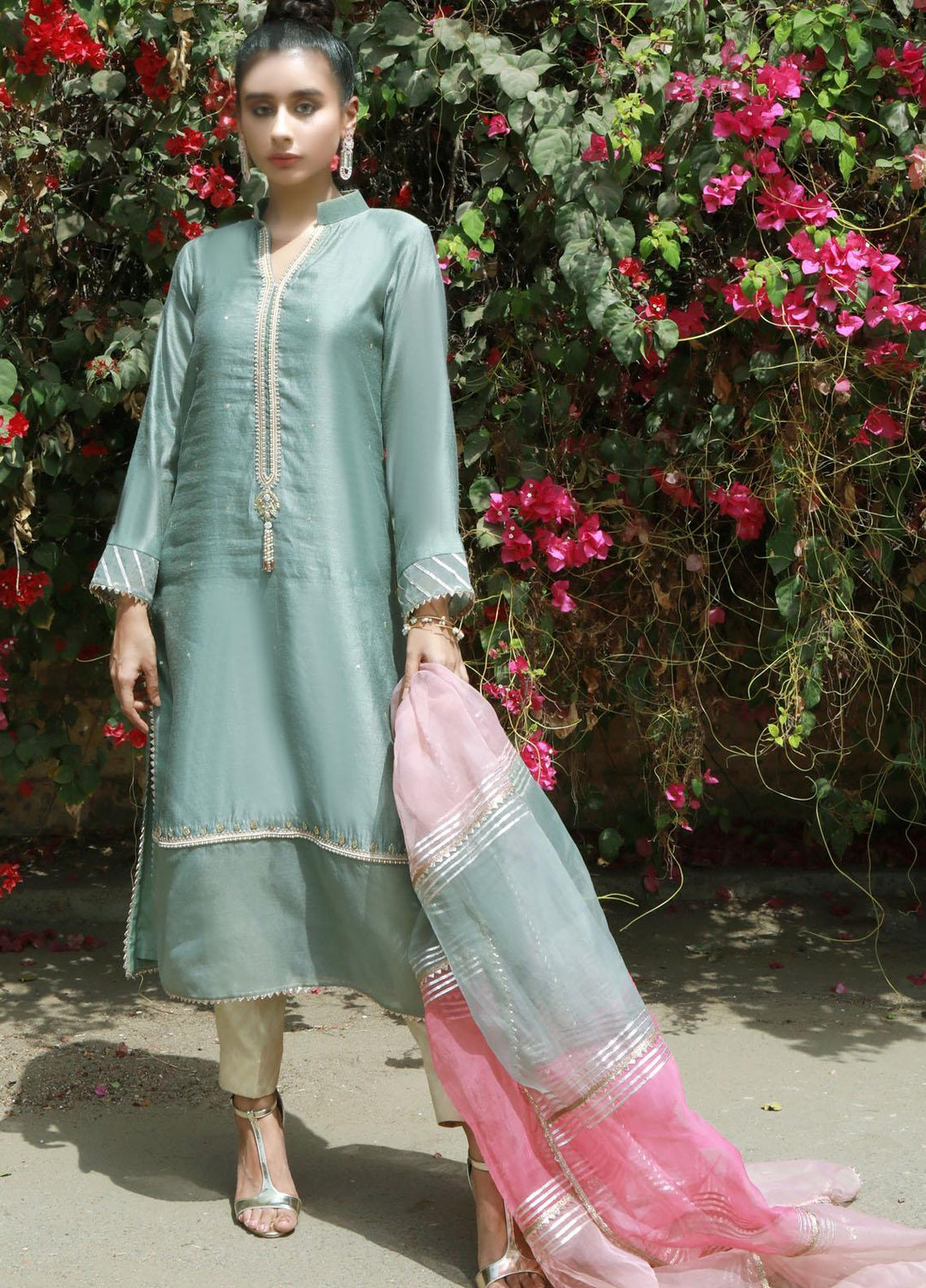Kaara Luxury Pret  Cotton Net 2 Piece Suit KR-636