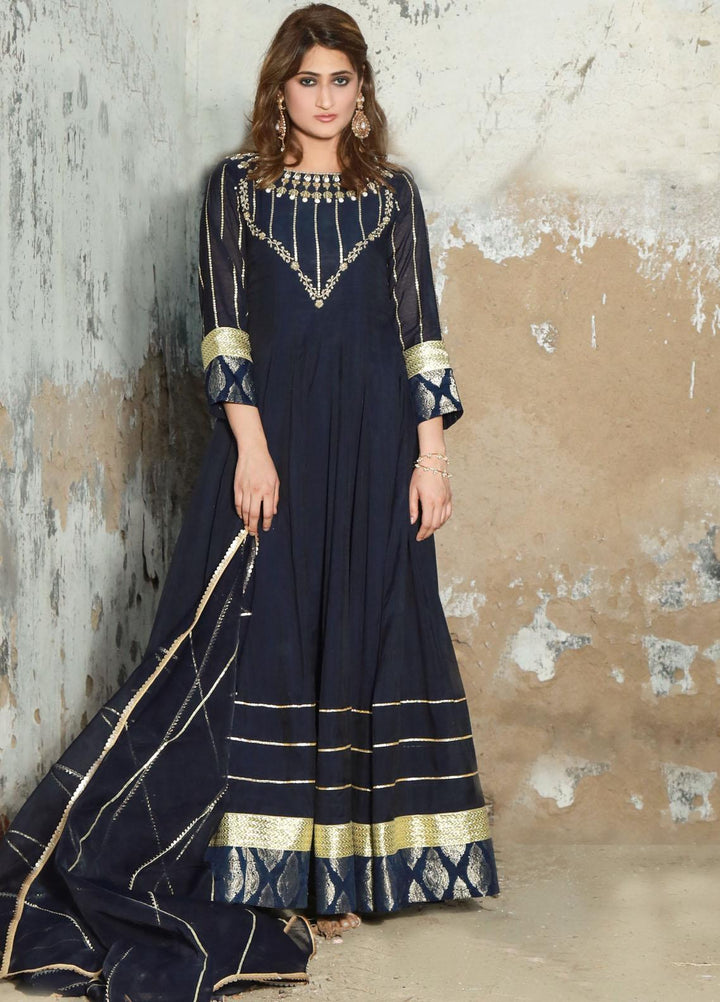 Kaara Luxury Pret  Cotton Net 2 Piece Dress KR-634