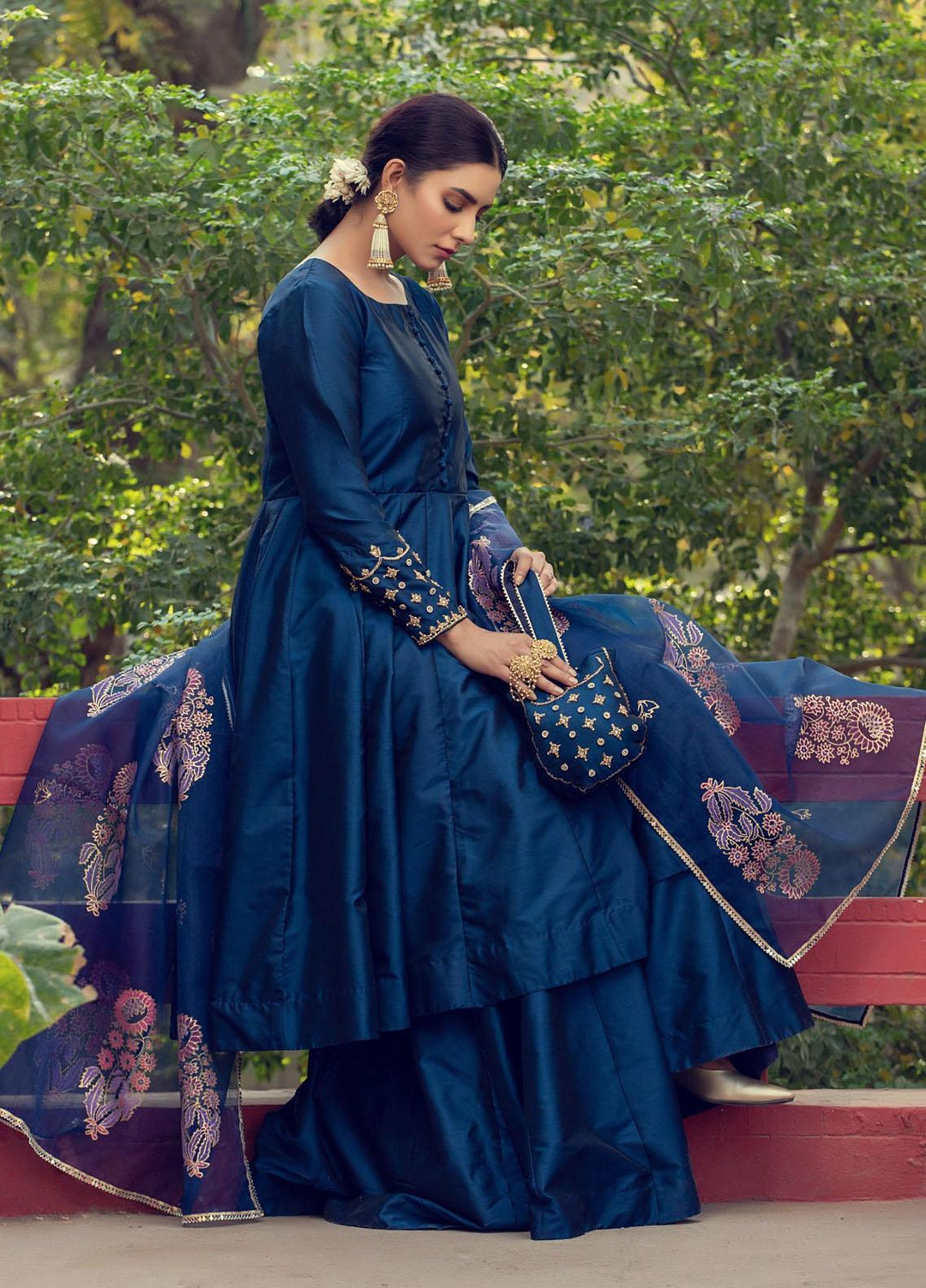 Kaara Luxury Pret Silk 3 Piece Suit Emel Kr658