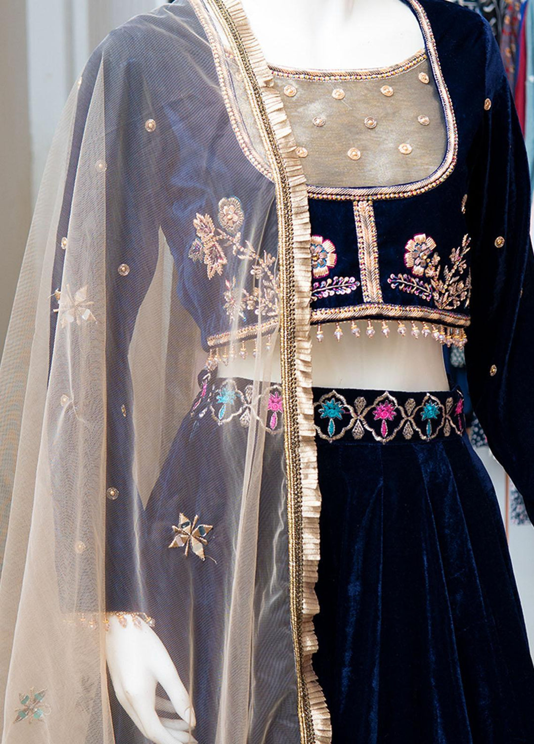 Kaara Pret Embroidered Velvet 3 Piece KA21P KR652 Cynthia