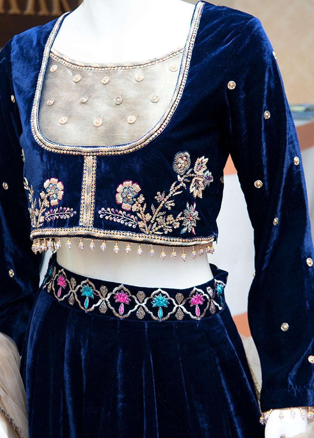 Kaara Pret Embroidered Velvet 3 Piece KA21P KR652 Cynthia