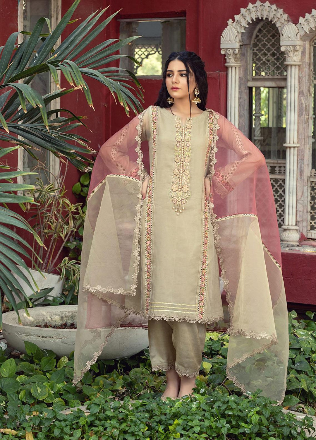 Kaara Luxury Pret  Khaadi Net 3 Piece Suit Meltem KR-2009