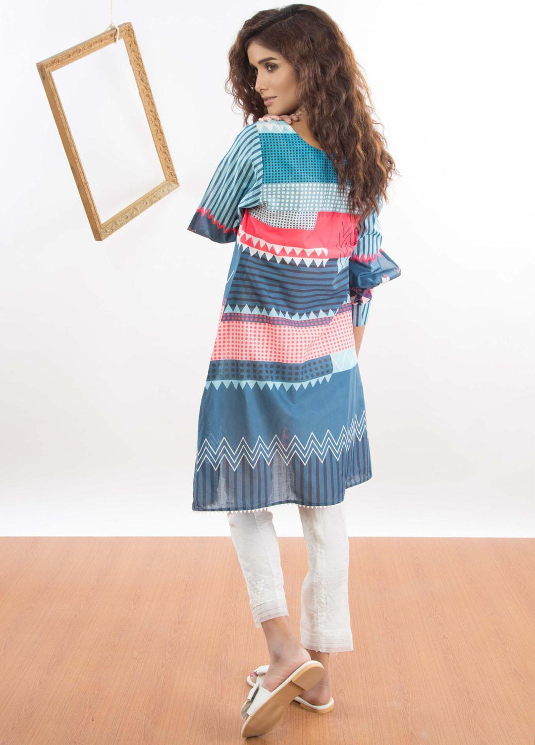 Kaara Pret Semi Formal Lawn Shirt KR5001 SHAPES