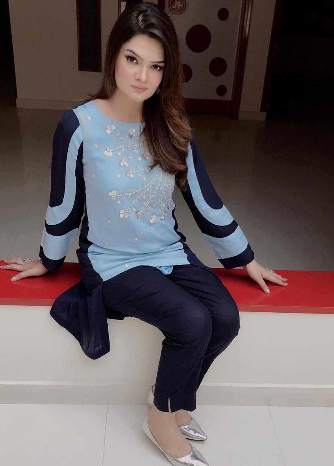 Kaara Pret Semi Formal Georgette Shirt KR538 DUAL SURPRISE