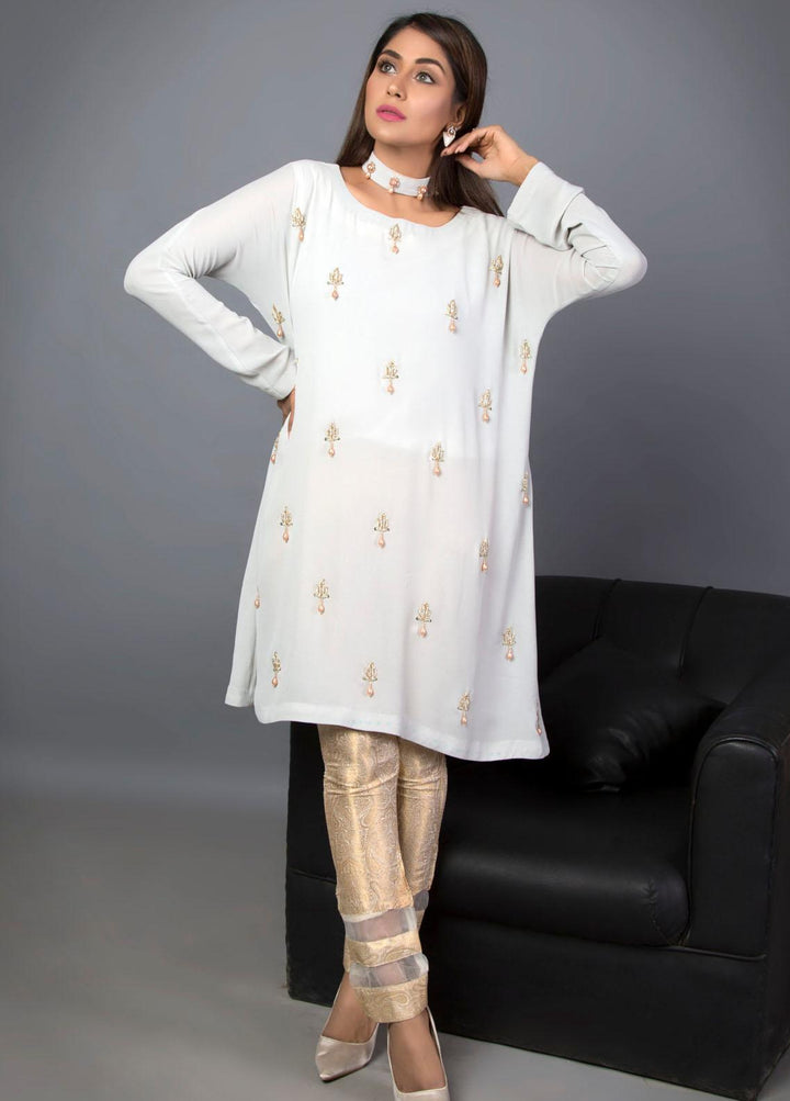 Kaara Pret Semi Formal Georgette Shirt KR542 SOPHISTICATED GREY