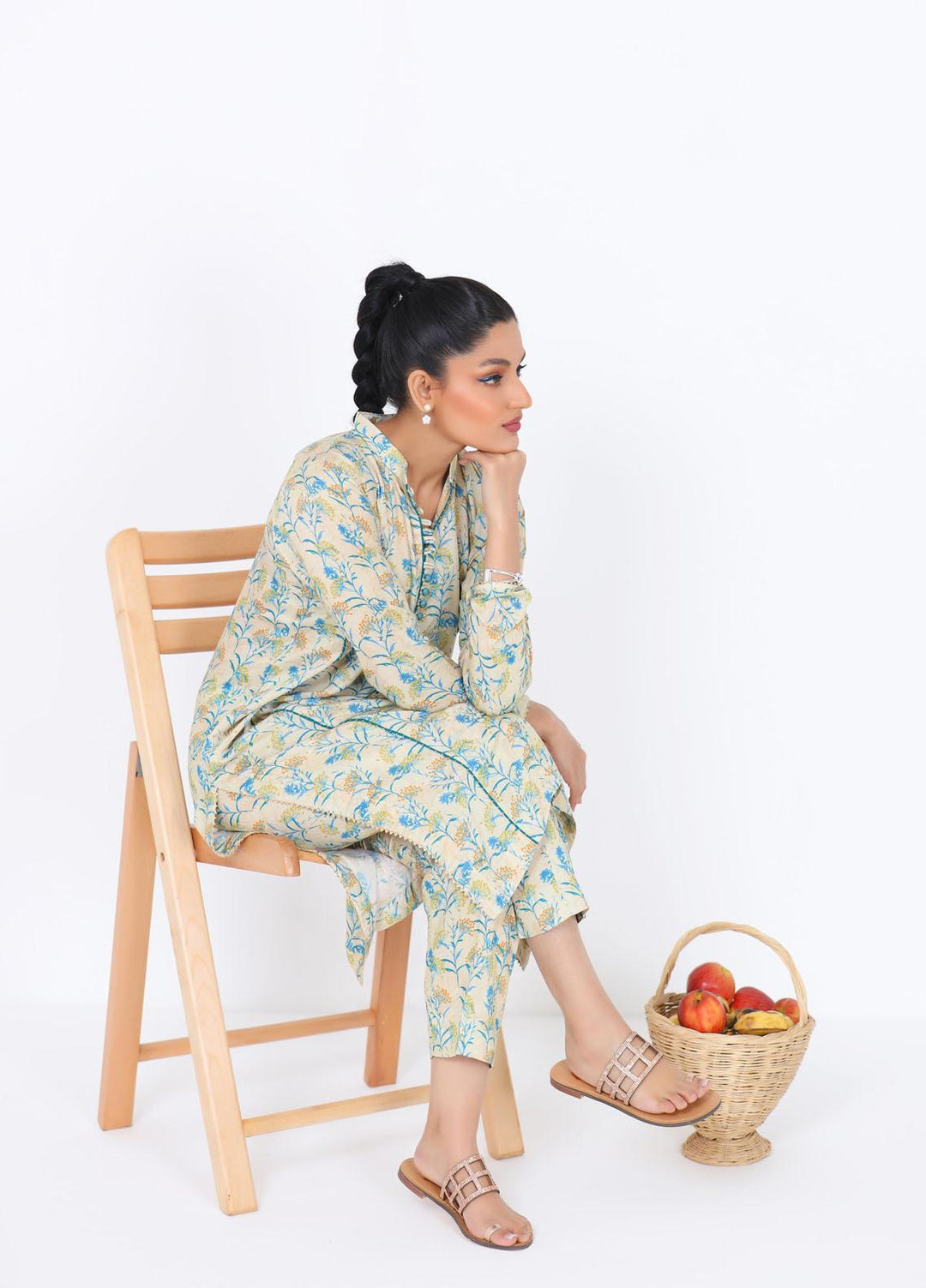 Noorangi Casual Pret  Silk 2 Piece Dress NR22KF WP-02