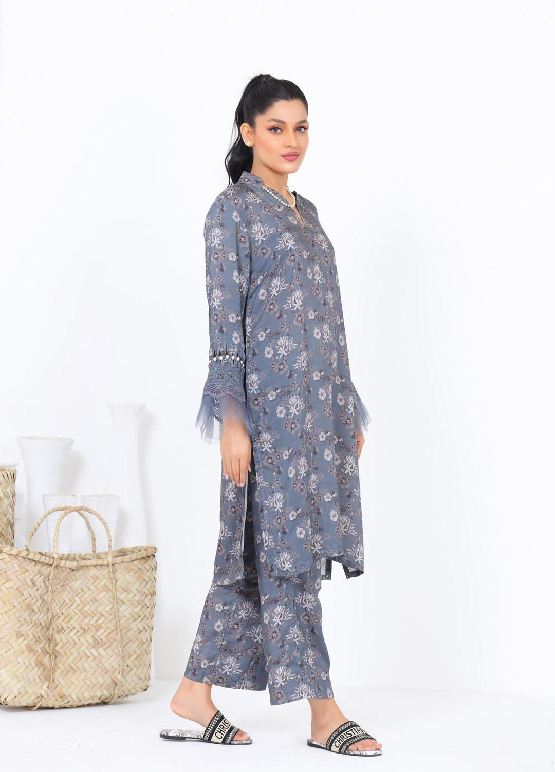 Noorangi Casual Pret  Silk 2 Piece Dress NR22KF WP-06