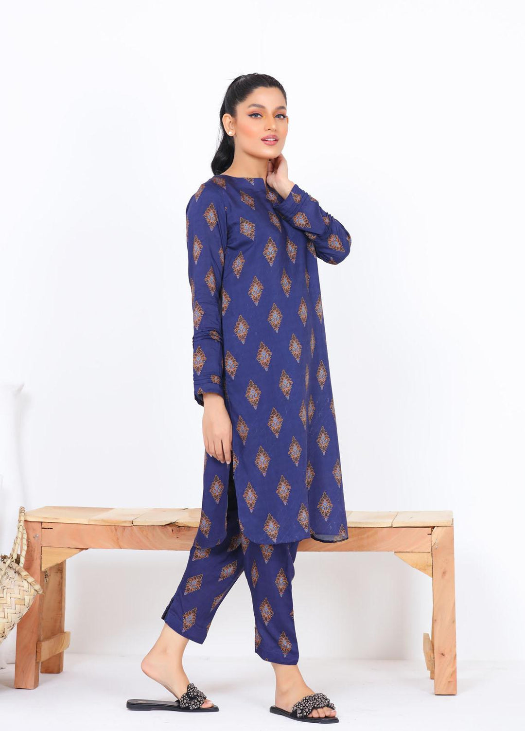 Noorangi Casual Pret  Silk 2 Piece Dress NR22KF WP-08